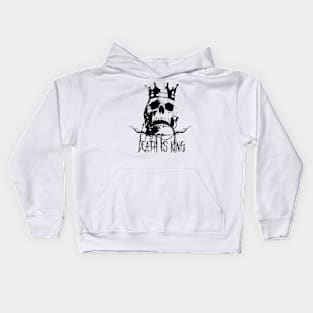 Death is King Nihilistic Skull for Men Women Kids Hoodie